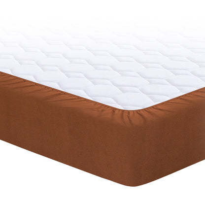 Brown fitted sheet