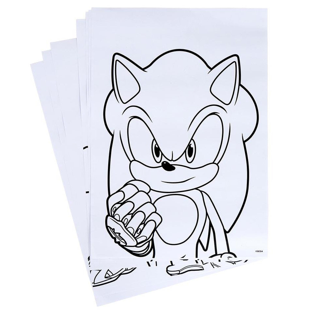 Ensemble de papeterie de coloriage Sonic Prime pour enfants