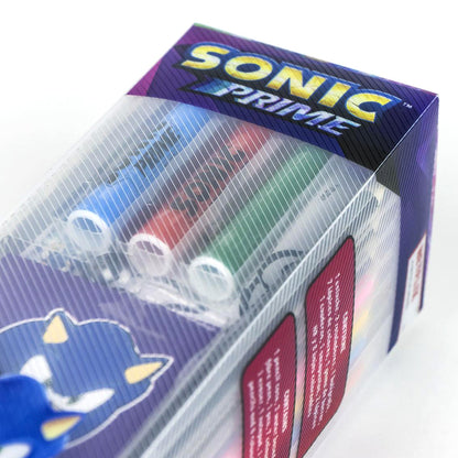 Ensemble de papeterie de coloriage Sonic Prime pour enfants