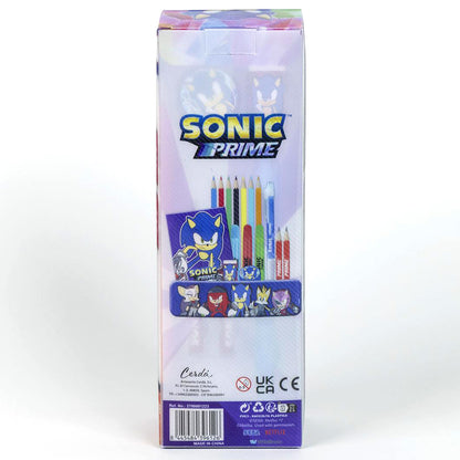 Ensemble de papeterie de coloriage Sonic Prime pour enfants