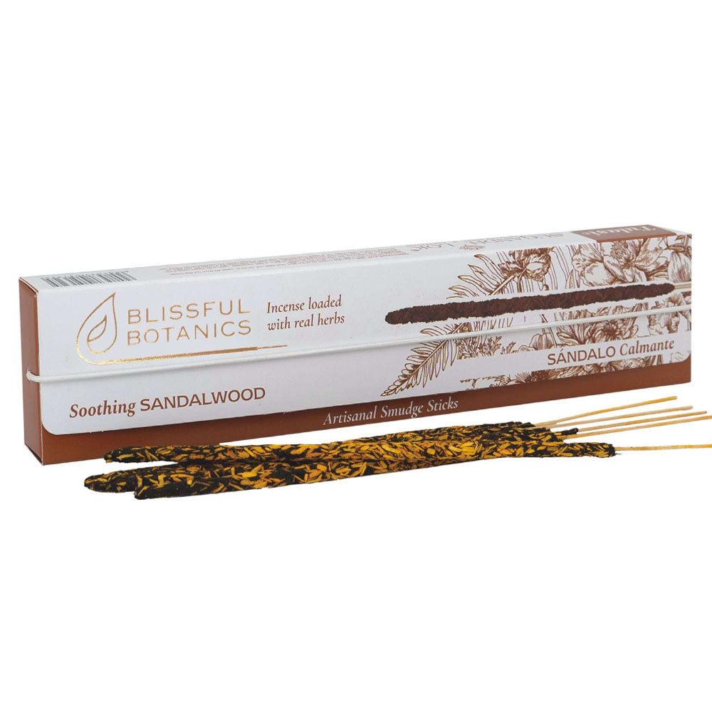Organic Incense Sandalwood Blissful Botanics TULASI Artisan Natural 8 organic incense sticks