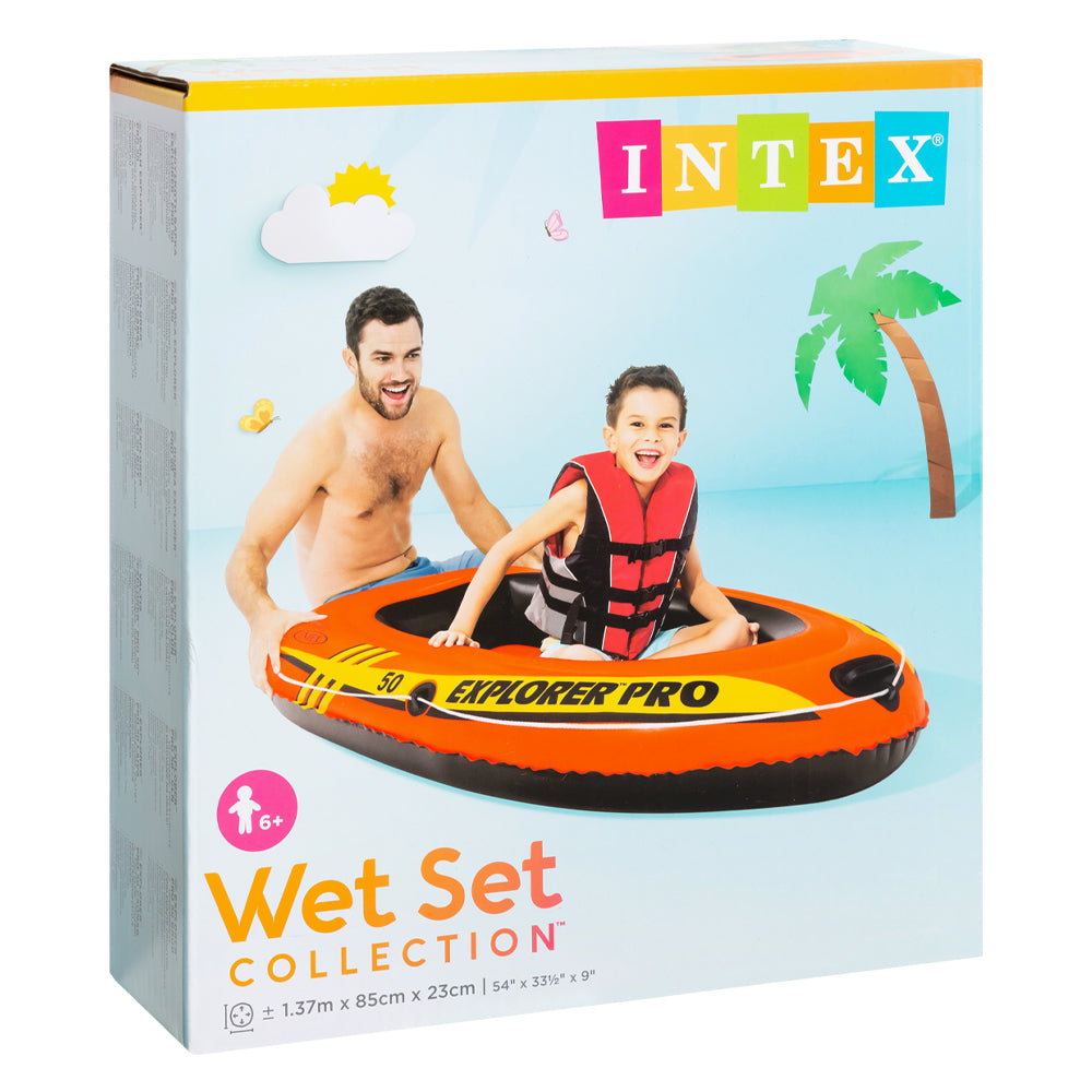 Intex explorer pro 50 inflatable boat for children 137x85x23 cm