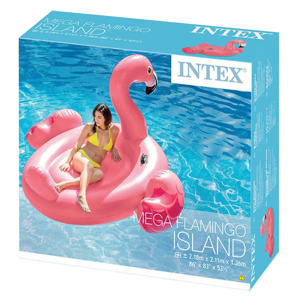 Intex Isla flamingo hinchable mega XL 218x211x136 cm/ Flotador hinchables para piscina y playa