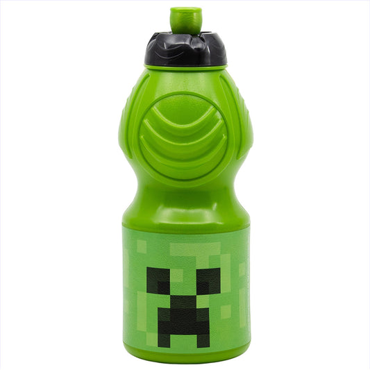 Botella Sport con cierre anti goteo 400 ml Minecraft / No BPA