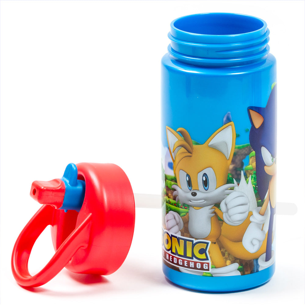 Bouteille d'eau PP Playground Bottle 410 ml Sonic/Sport avec paille et poignée intégrée