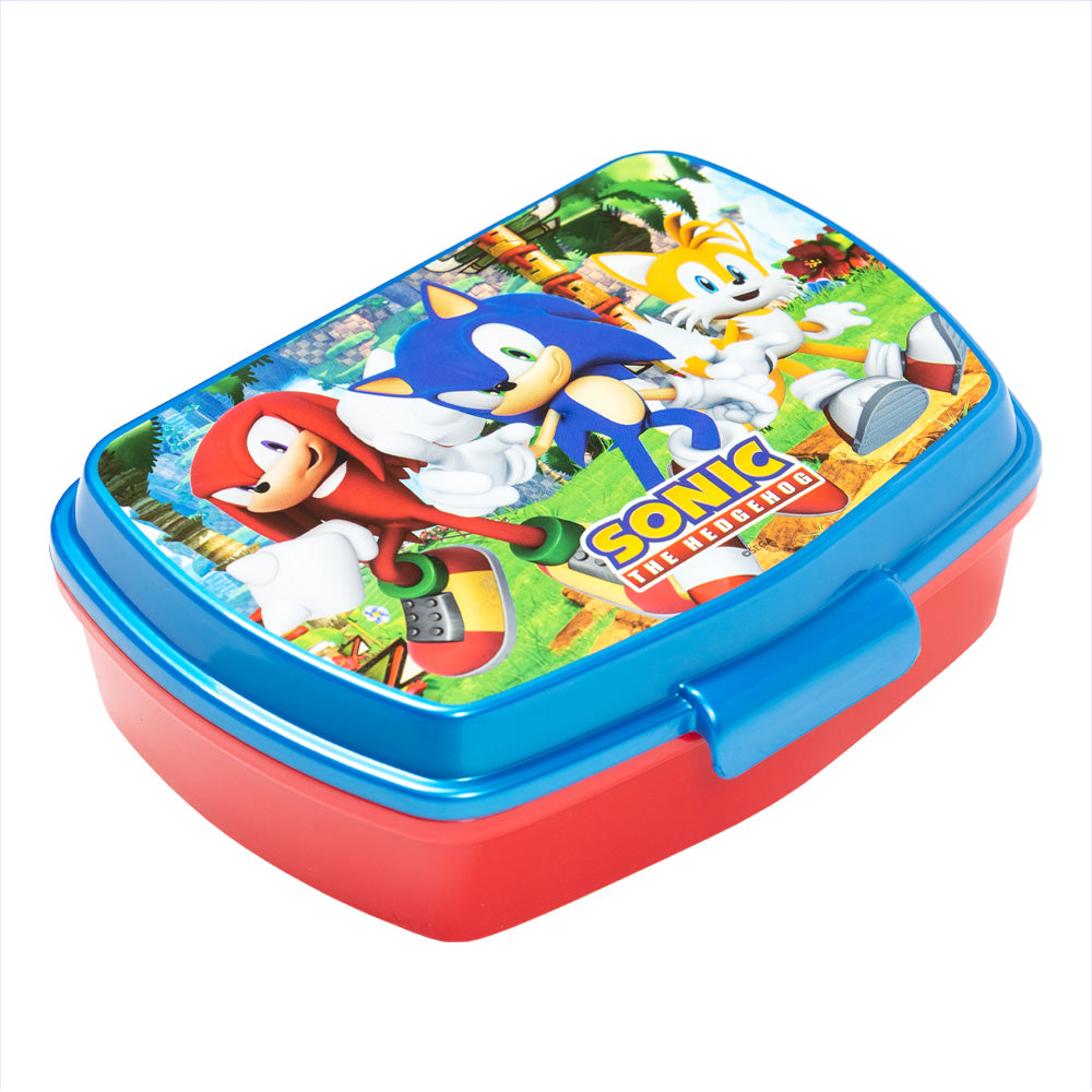 Stor Sonic rectangular sandwich box/ BPA free/ Children's lunch box/School/Daycare