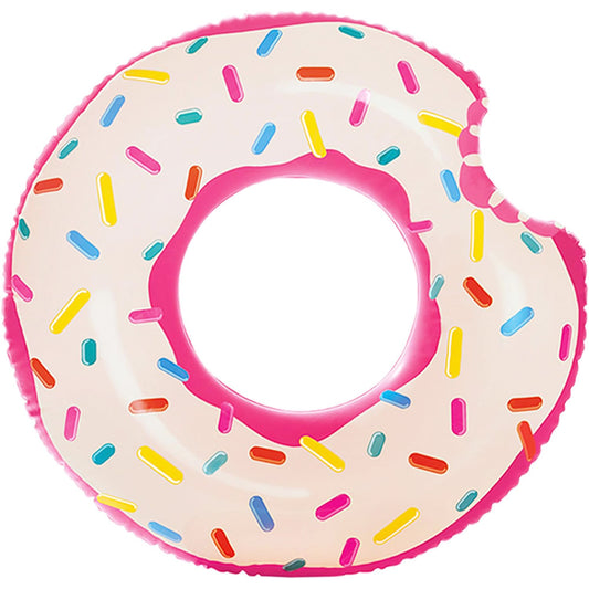 Flotteur de piscine Donut Tube Rose XL 107x99cm