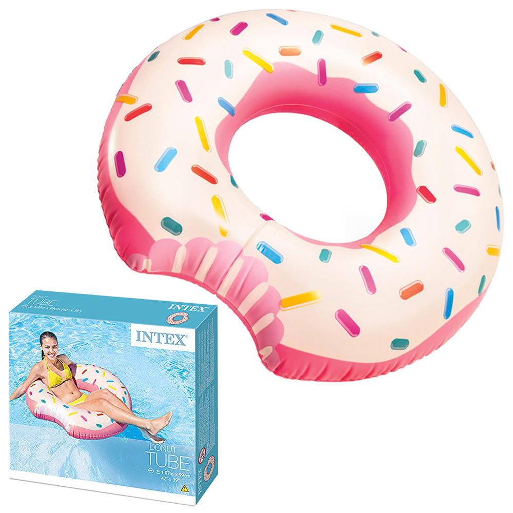 Flotador para piscina Donut Tube Rosa XL 107x99cm