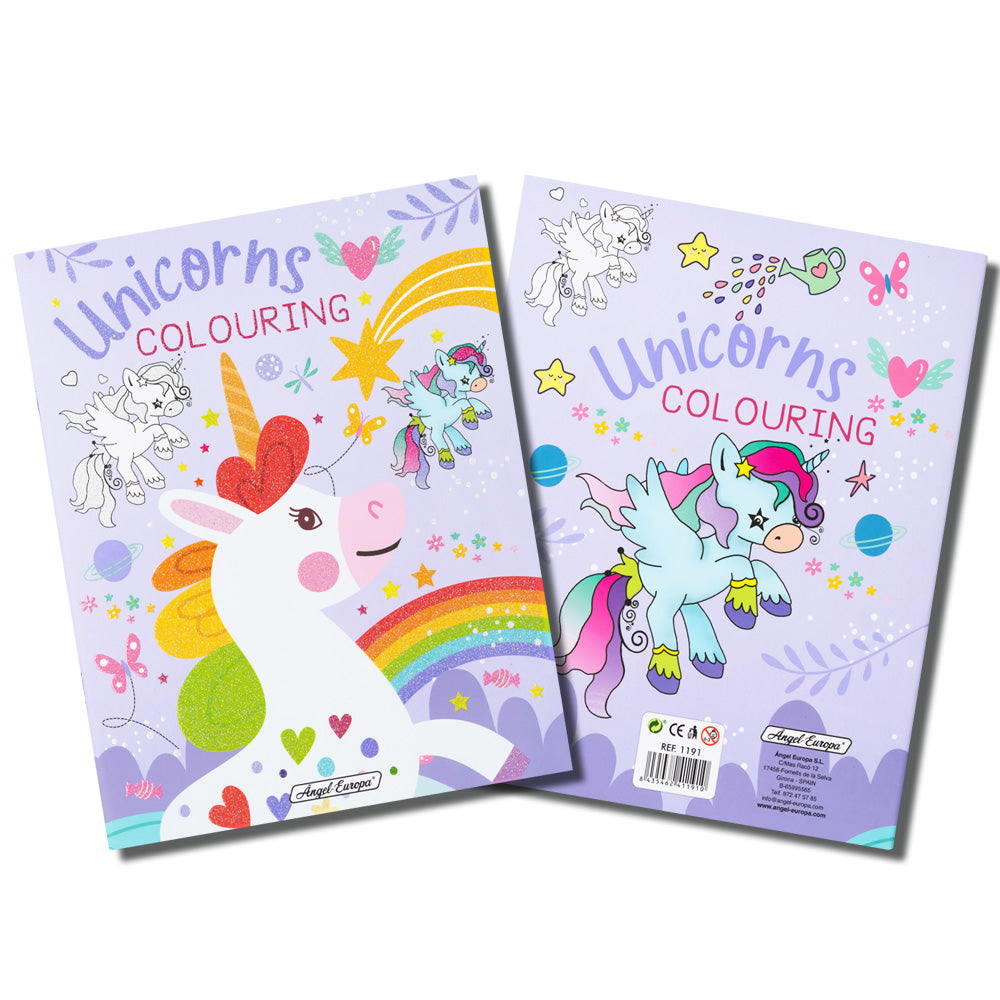 Unicorns Colouring Libro de Colorea / Libro de pintar infantil / Dibujo artístico DIY