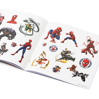 Libro de pintar infantil con pegatinas / Dibujo artístico DIY Spider-Man