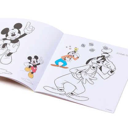 Libro de pintar infantil con pegatinas / Dibujo artístico DIY Mickey y sus amigos