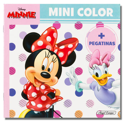 Children's coloring book with stickers / DIY Minnie Mouse art drawing