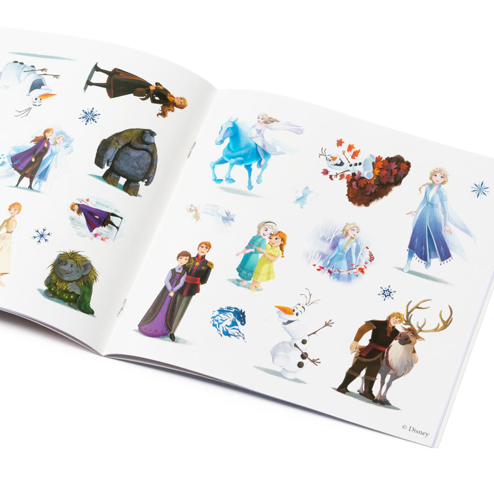 Libro de pintar infantil con pegatinas / Dibujo artístico DIY Disney Frozen II