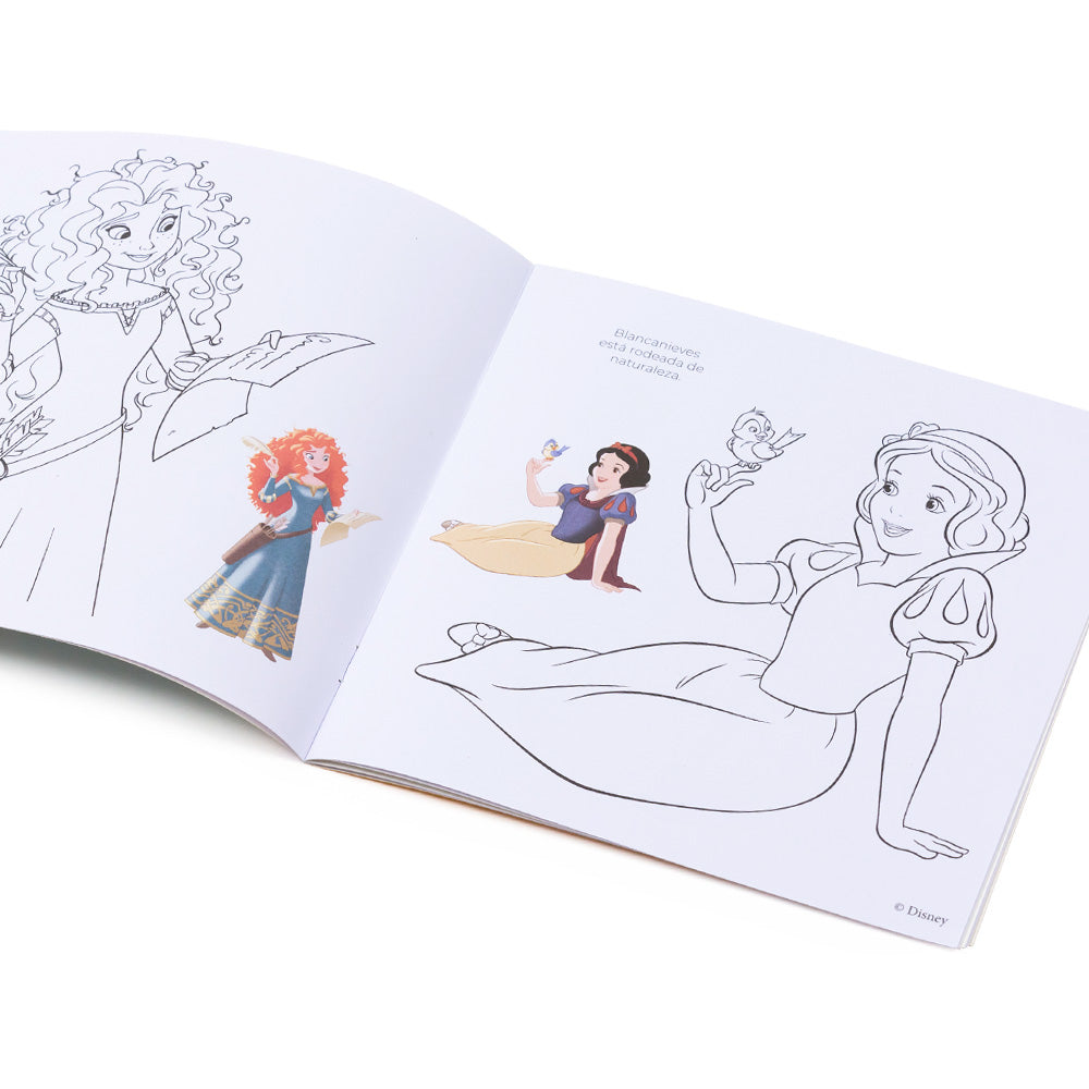 Livre de peinture pour enfants avec autocollants / Dessin artistique DIY Princesses Disney