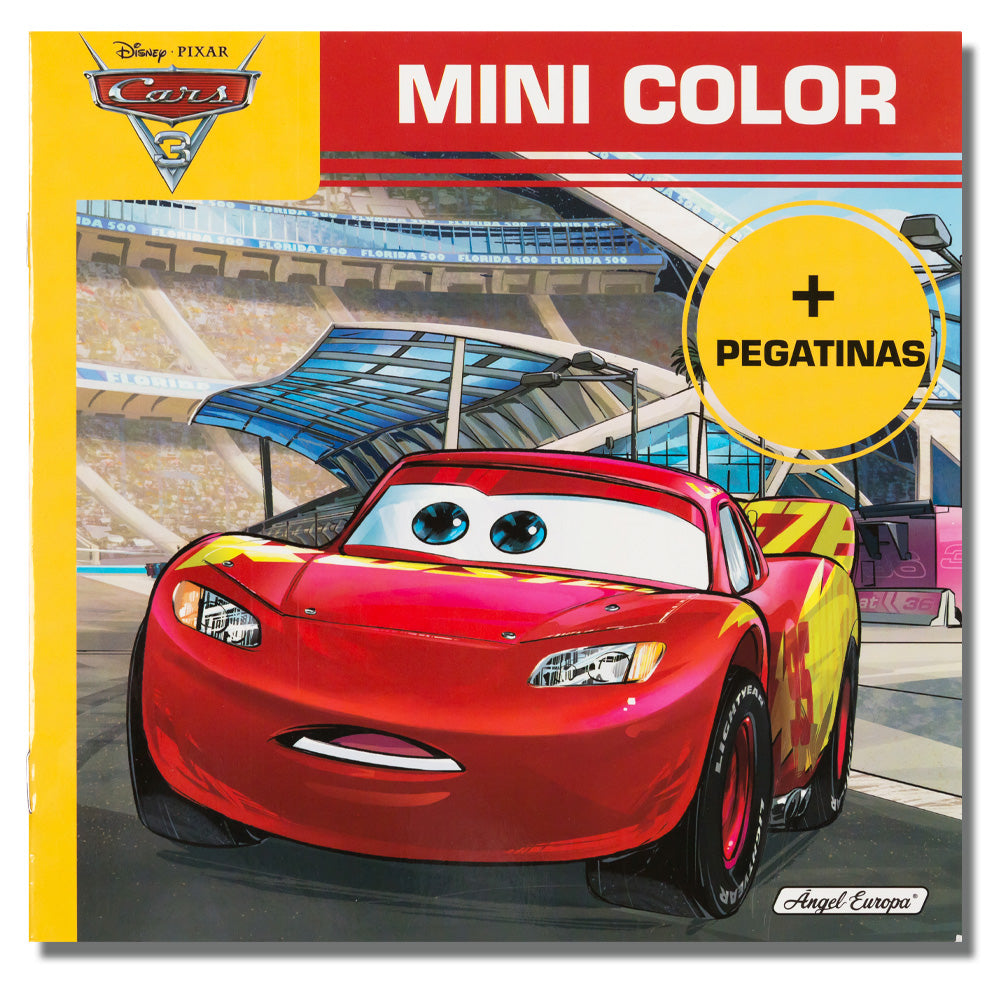 Libro de pintar infantil con pegatinas / Dibujo artístico DIY Disney Cars