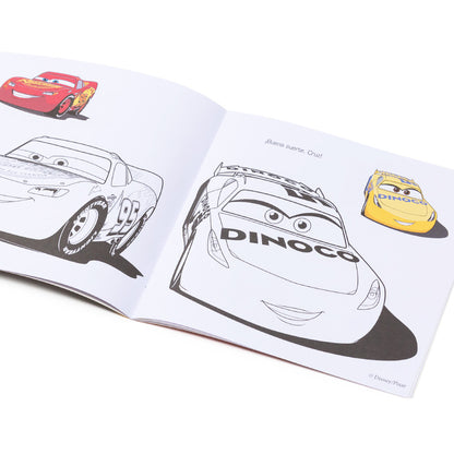 Libro de pintar infantil con pegatinas / Dibujo artístico DIY Disney Cars