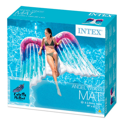 Angel wings inflatable mat with 2 handles 251x160 cm