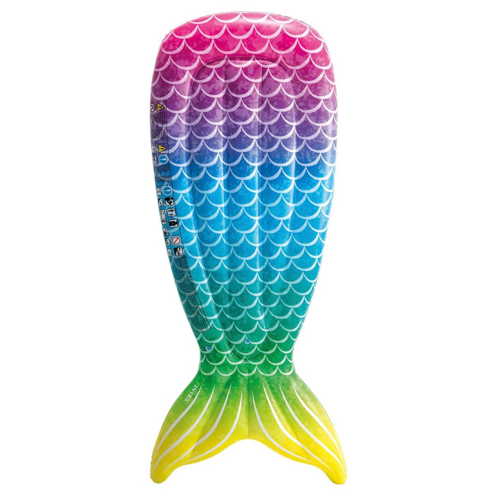 Intex mermaid tail inflatable mat 178x71x18 cm