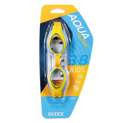 Intex play Aqua flow swimming goggles 3-8 years / Protection against UV rays / Multicolor design