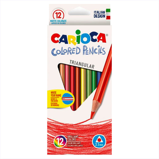 Carioca Triang colored pencils 3.5mm 12 units.