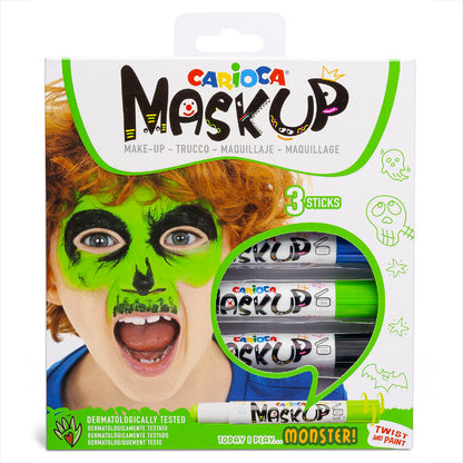 Carioca Colores para la piel mask up monster 3 uds.