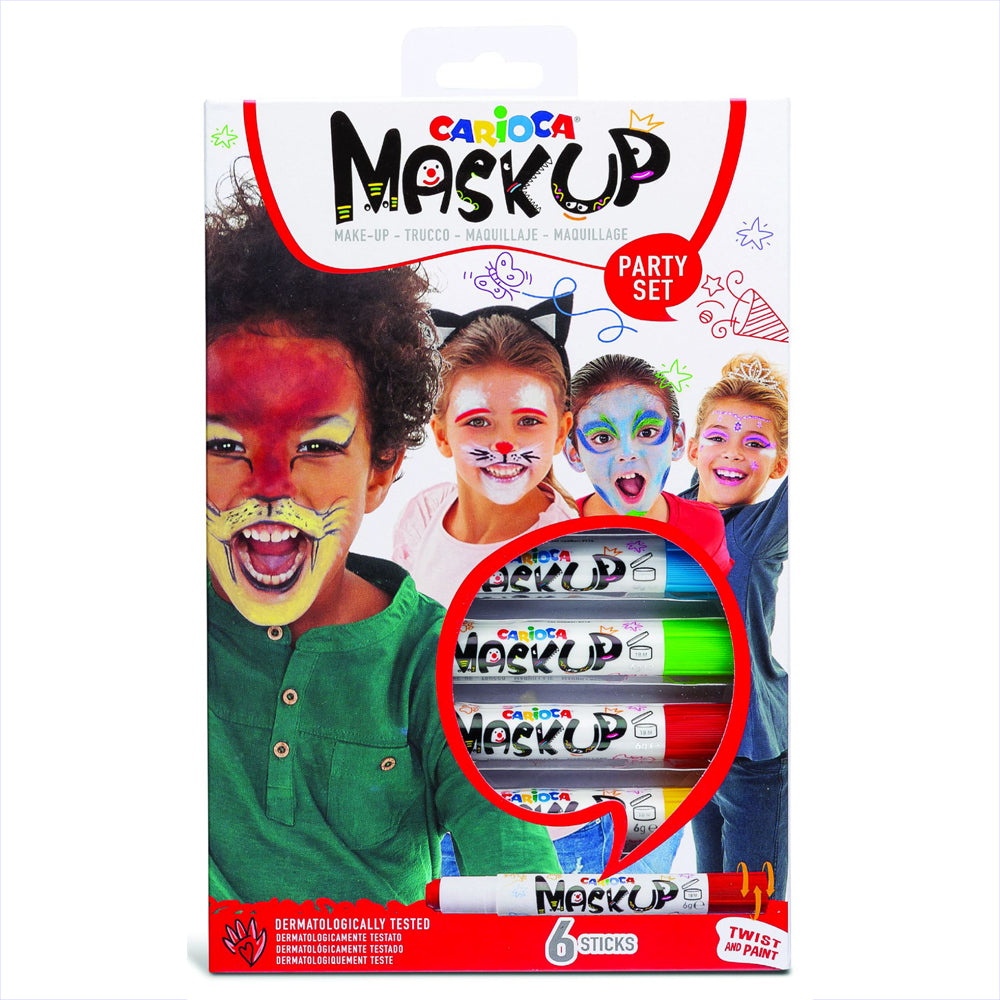 Carioca Colores para la piel mask up party 6 uds.