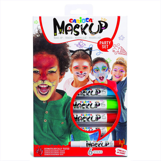 Carioca Colores para la piel mask up party 6 uds.