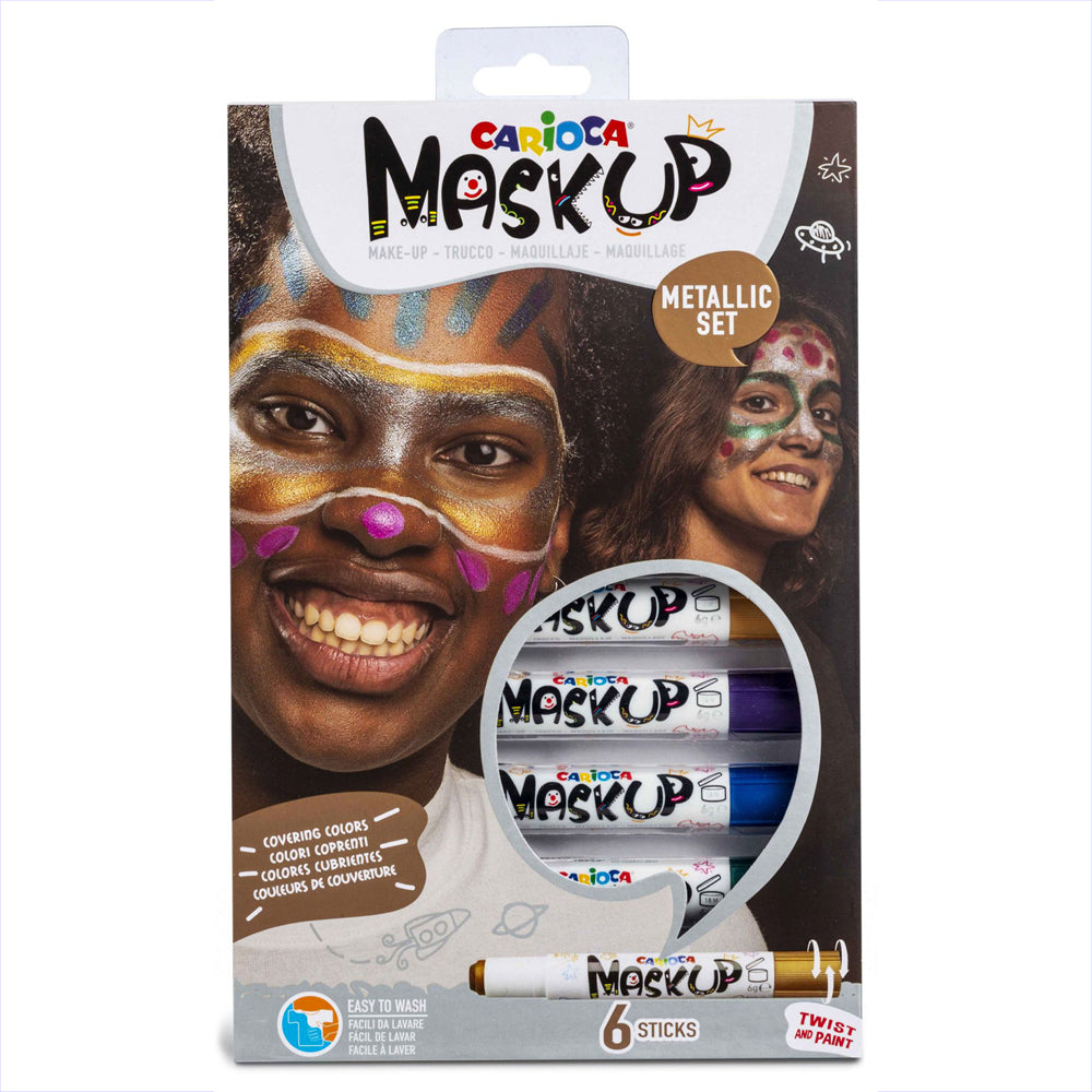 Carioca Makeup masque métallique 6 unités.