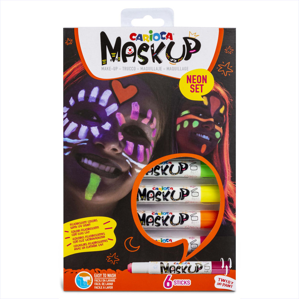 Carioca Makeup mask up neon 6 units.