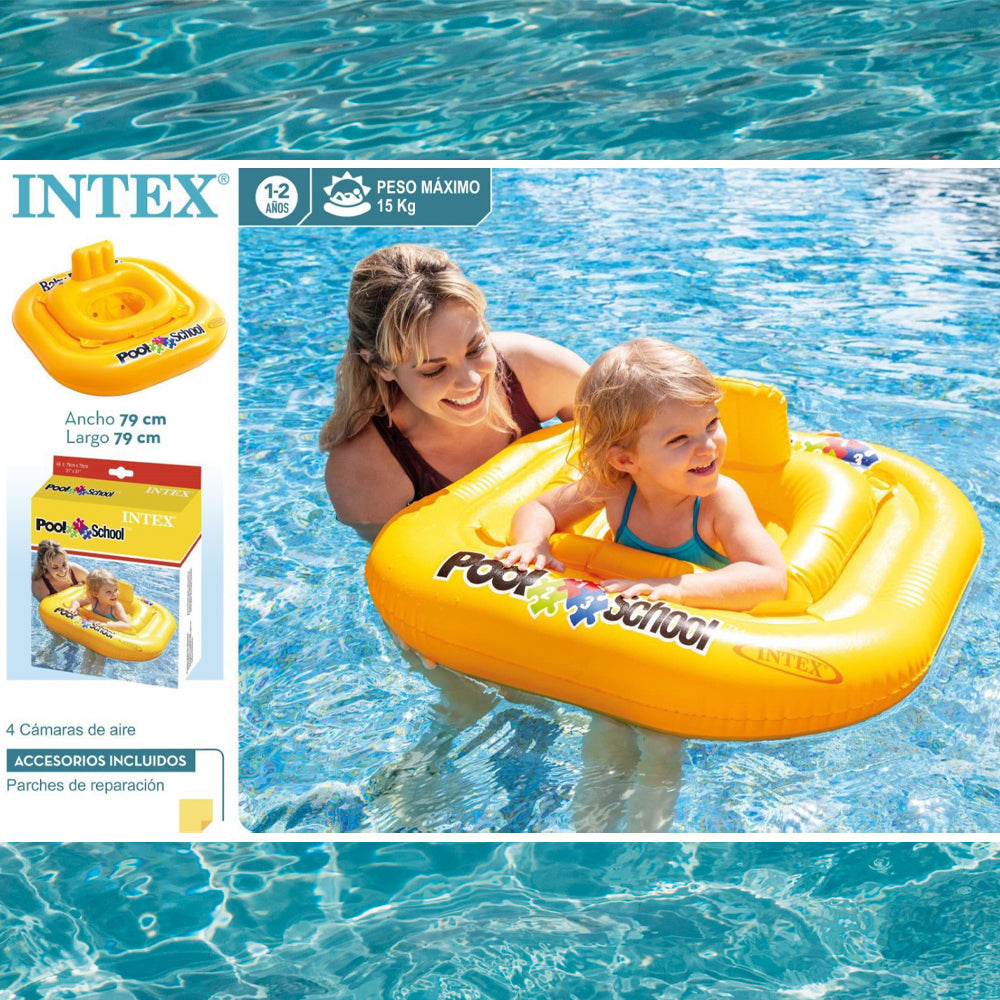 Square inflatable float 79x79 cm for baby 1-2 years