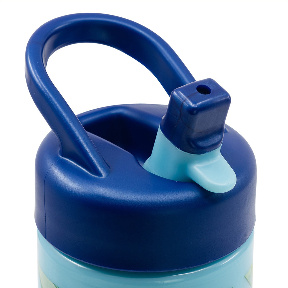 PP Playground Bottle 410 ml Bluey / Gourde de sport avec paille et poignée intégrée