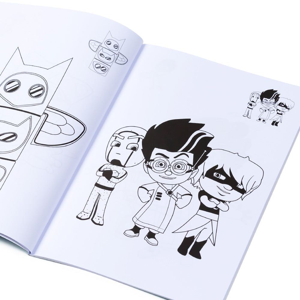 Livre de coloriage PJ Masks avec autocollants / Livre de peinture pour enfants / Dessin artistique DIY