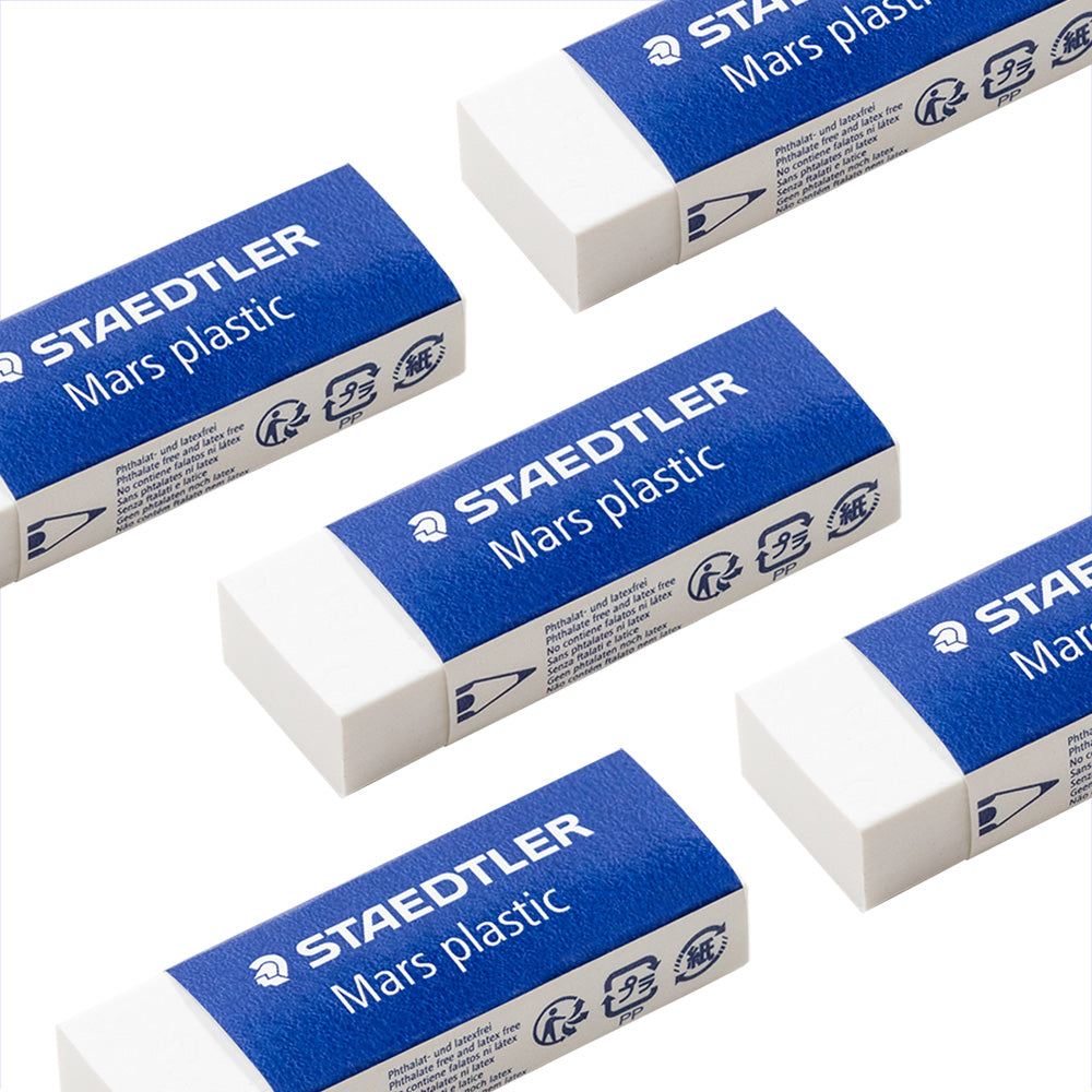 Pack de 5 Goma para borrar lápiz mars plastic Staedtler 526 50