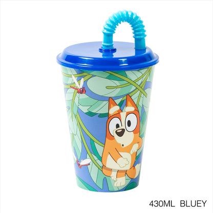 Vaso infantil reutilizable con tapa y pajita de 430 ml Serie Disney Stor - LIMÓN ARTES