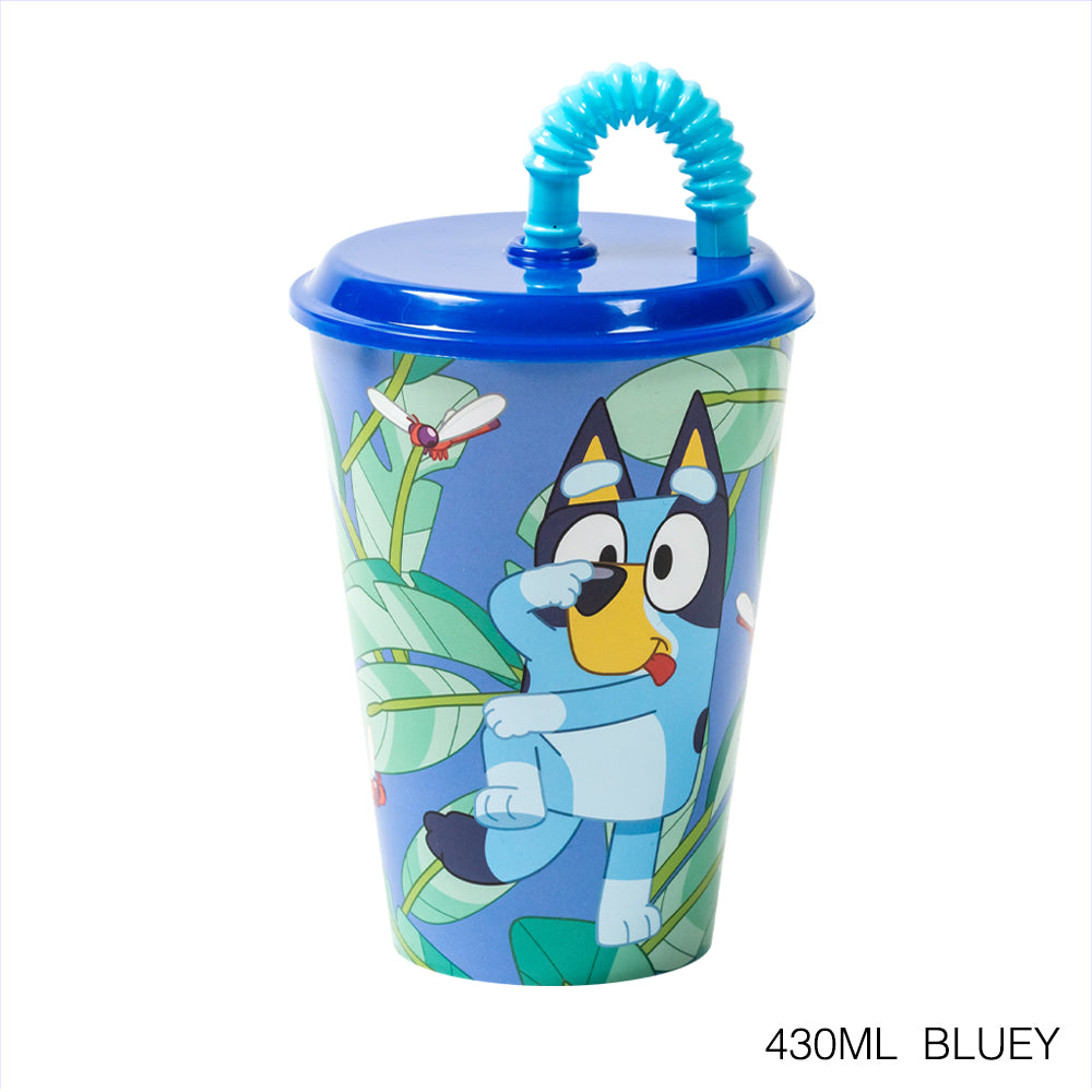 Vaso infantil reutilizable con tapa y pajita de 430 ml Serie Disney Stor - LIMÓN ARTES