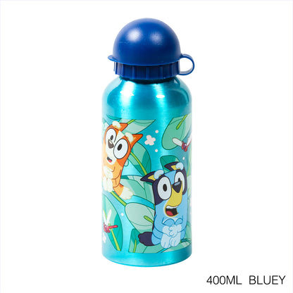 Disney Botella de agua 400 ml de aluminio con boquilla retráctil/ Escuela/Guardería/Varios patrones disponibles - LIMÓN ARTES