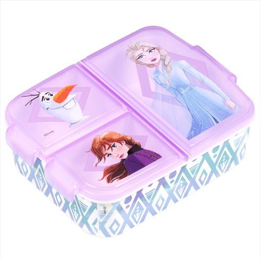 Stor Frozen II Elements Boîte à sandwich multiple / 300 ml avec 3 compartiments / Sans BPA / Boîte à lunch pour enfants / École / Crèche