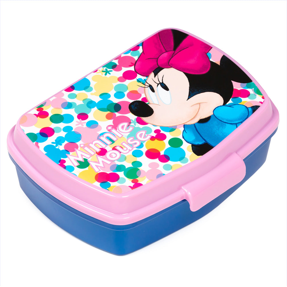 Stor Rectangular Sandwich Box Minnie feel good / BPA Free / Lunch box for kids / School / Nursery