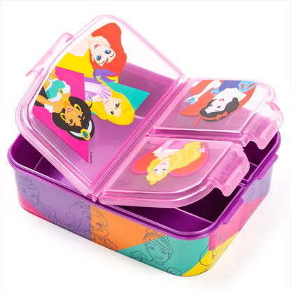 Stor Disney Princess Boîte à sandwich multiple/ 300 ml avec 3 compartiments/ Sans BPA/ Boîte à lunch pour enfants/École/Crèche