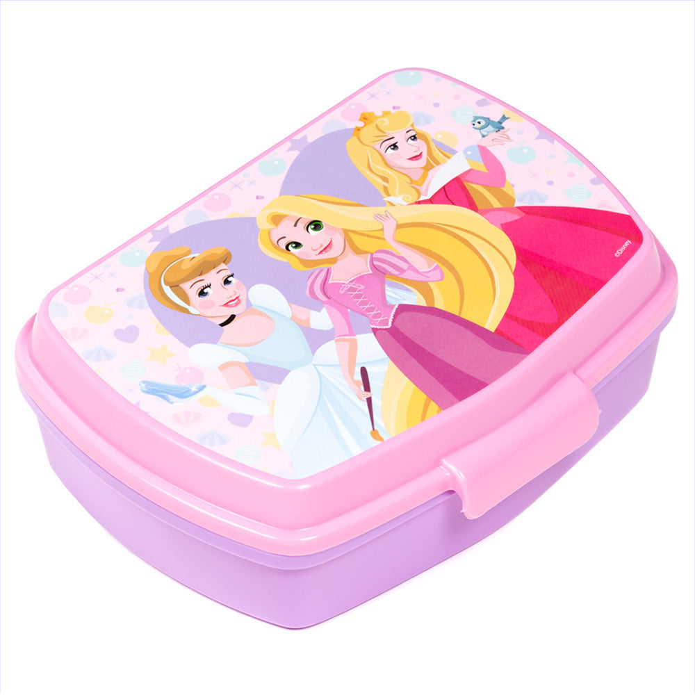 Stor Disney Princess True Rectangular Sandwich Box / BPA Free / Lunch Box for Kids / School / Nursery