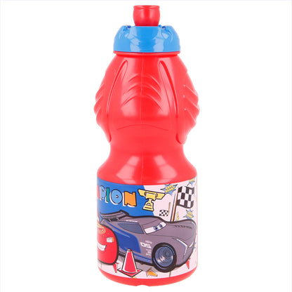 Gourde de sport avec fermeture anti-goutte 400 ml Cars Lets Race / Sans BPA