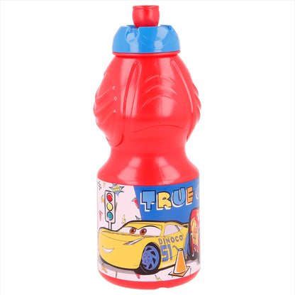 Gourde de sport avec fermeture anti-goutte 400 ml Cars Lets Race / Sans BPA