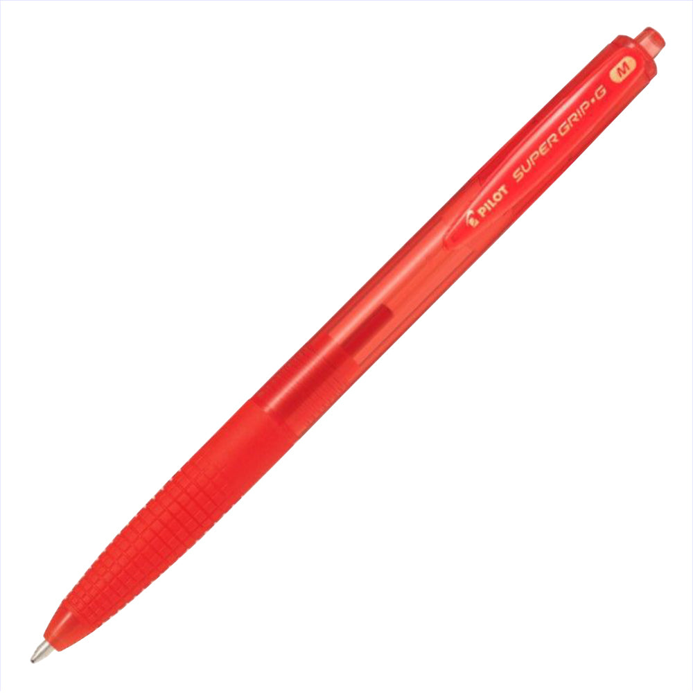 PILOT - Stylo à bille rétractable Super Grip Pointe moyenne 1,0 mm/ Noir Bleu Rouge En option