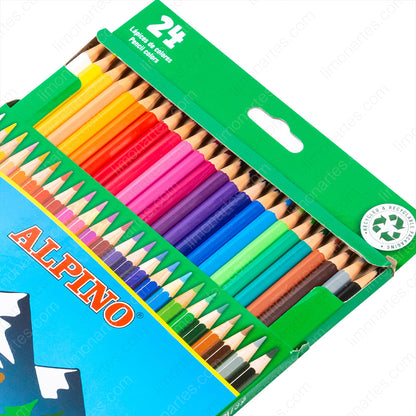 Crayons de couleur Alpino Boîte de 24