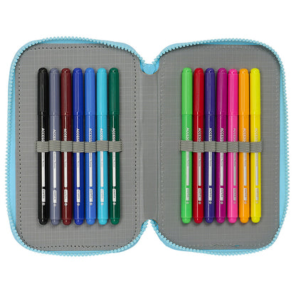 Triple Pencil Case 36 Pcs Bluey