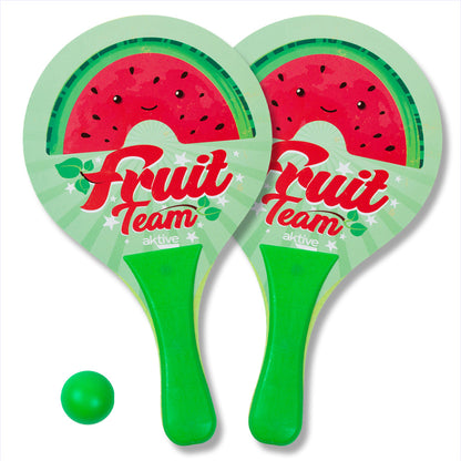 Palas de playa madera con pelota Juego de 2 / Fruit team-Sandía