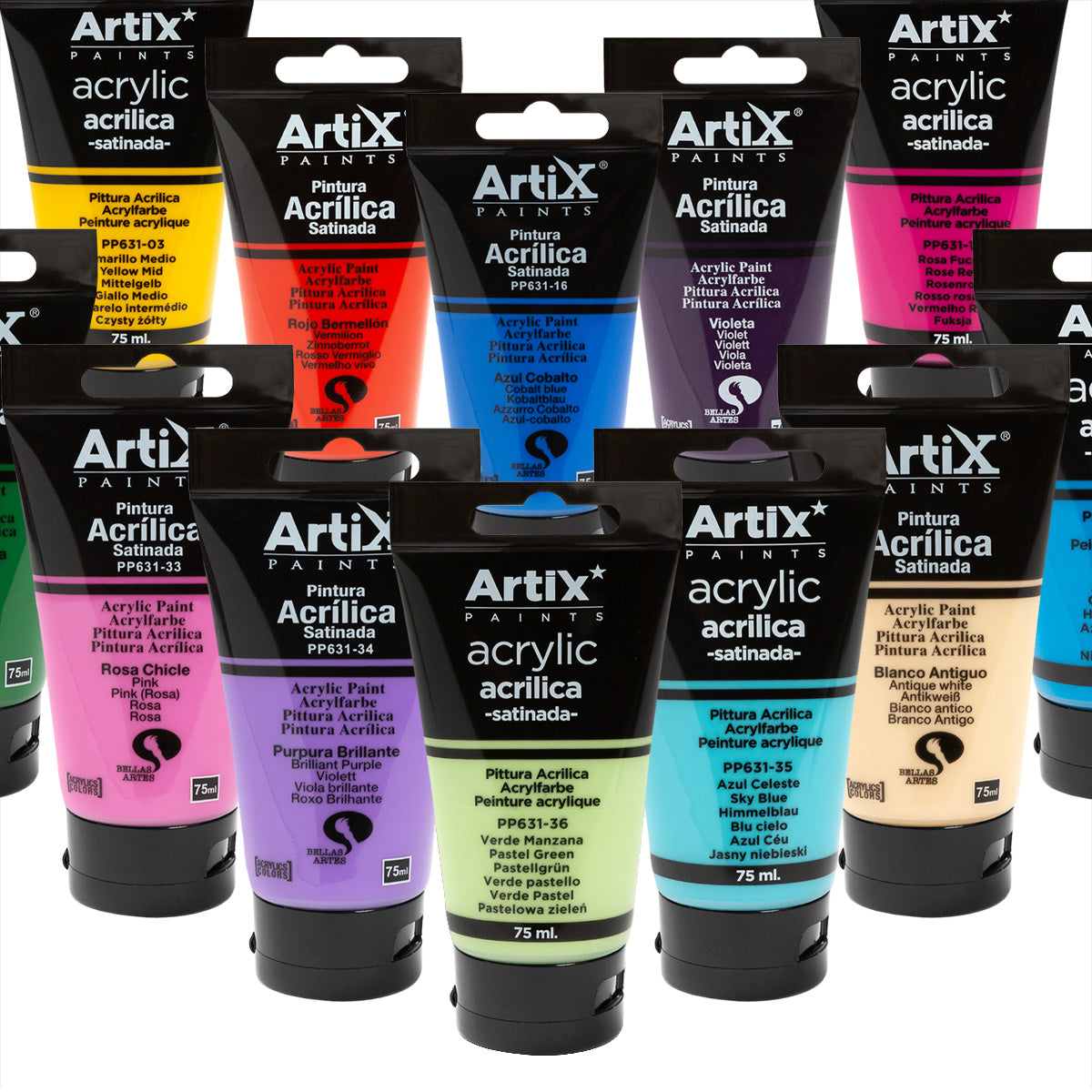 Artix-Pintura acrilica 75 ml/ Varios colores disponibles - LIMÓN ARTES