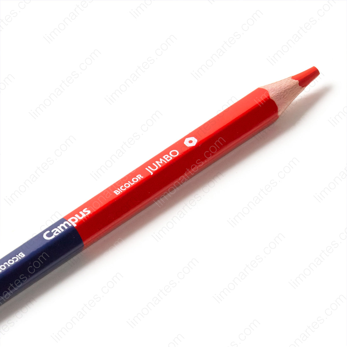 Campus Bicolor jumbo/Crayon hexagonal/bleu et rouge/Mine 5 mm