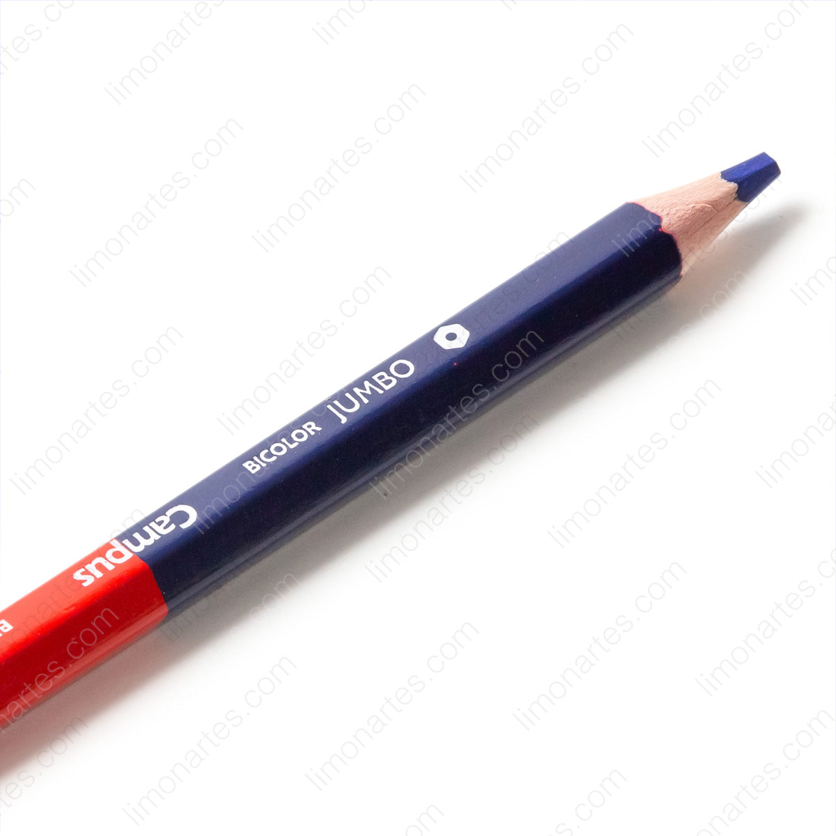 Campus Bicolor jumbo/Crayon hexagonal/bleu et rouge/Mine 5 mm