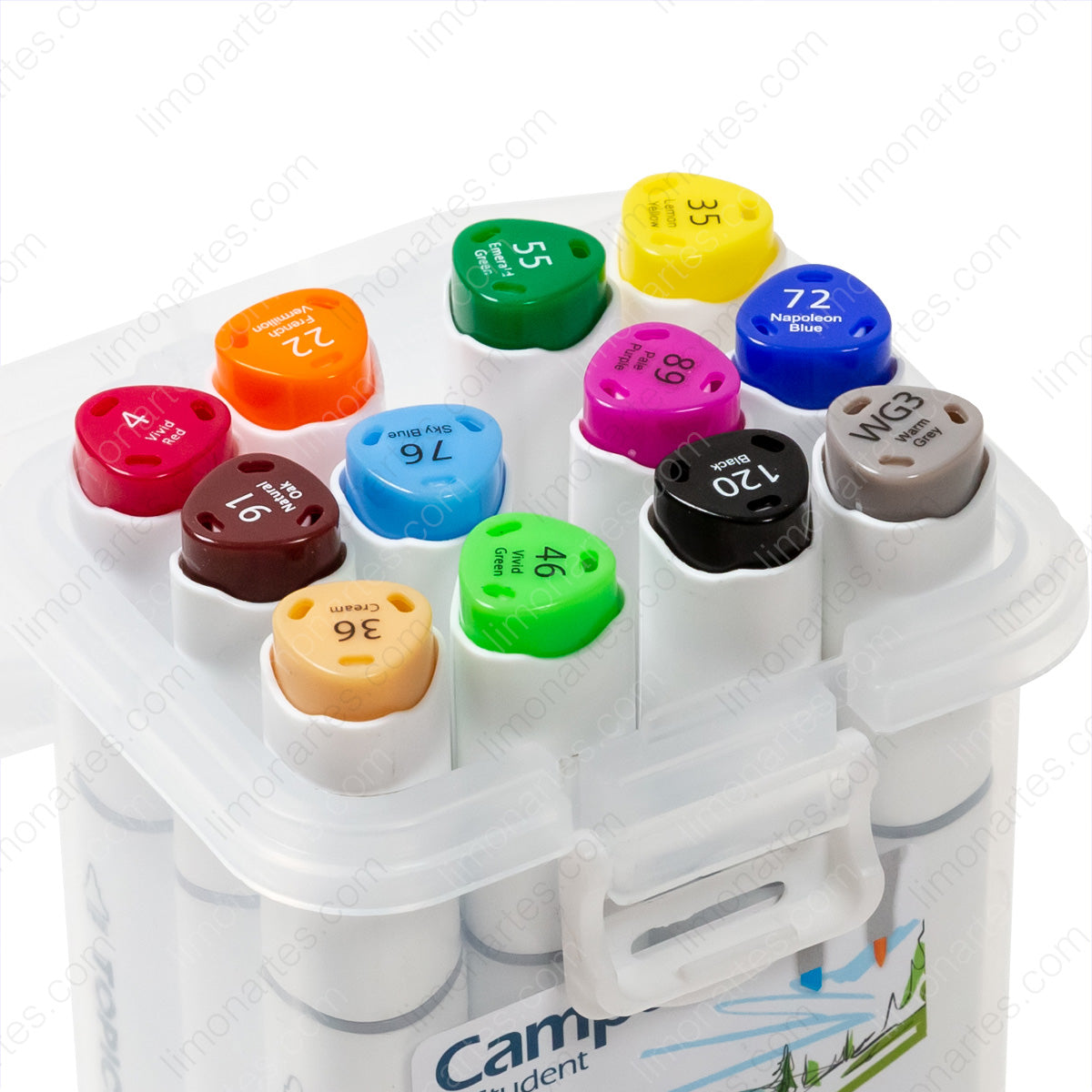 Campus Topicolor/Fine and thick double tip markers 1-6 mm/Colors 12,24,36 available